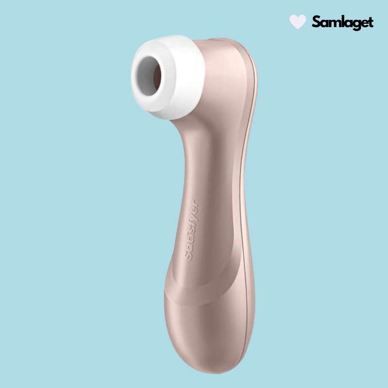 Satisfyer Pro 2 Next Generation i guldrosa med lufttrycksteknik för klitorisstimulering.