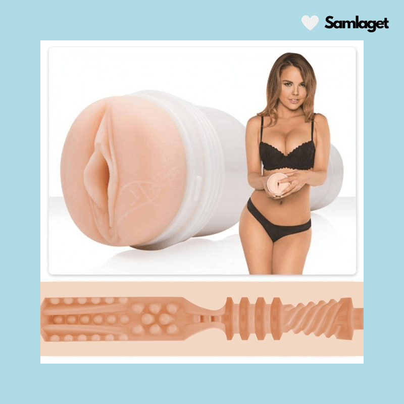 Fleshlight Girls Dillon Harper Crush, realistisk vaginamasturbator med texturerad insida och vit hölje