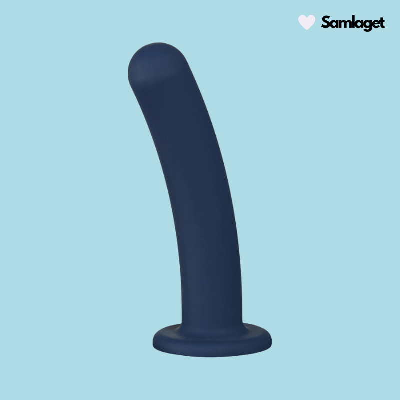 Amaysin Slender Dildo Small i mörkblått med slank design och rundad topp för behaglig stimulans.